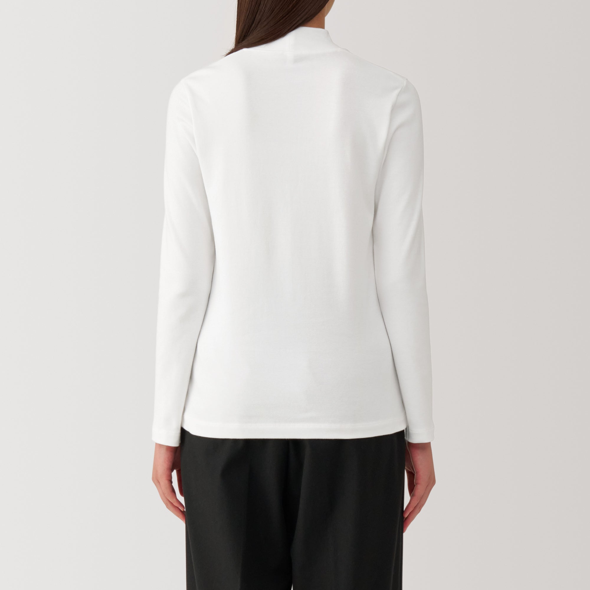 Women's Brushed Ribbed High Neck Long Sleeve T-Shirt - Image 22