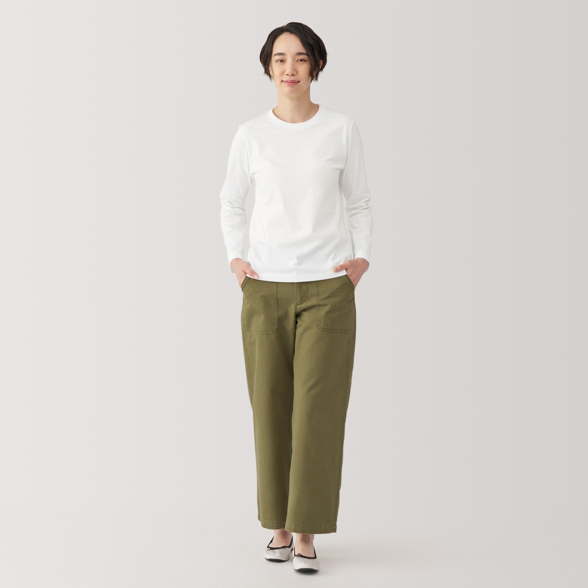 Women's Jersey Crew Neck Long Sleeve T-Shirt - Image 11