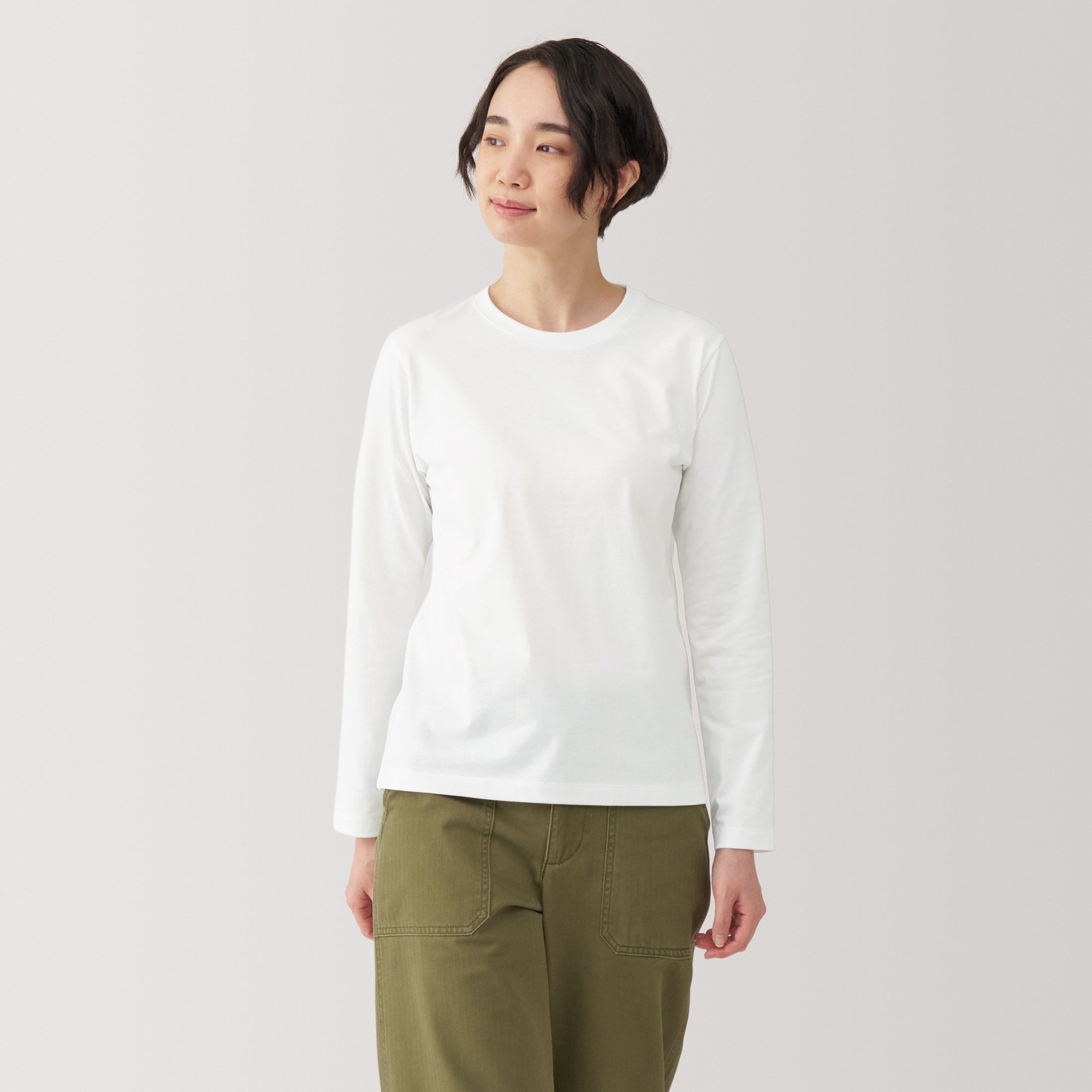 Women's Jersey Crew Neck Long Sleeve T-Shirt - Image 10
