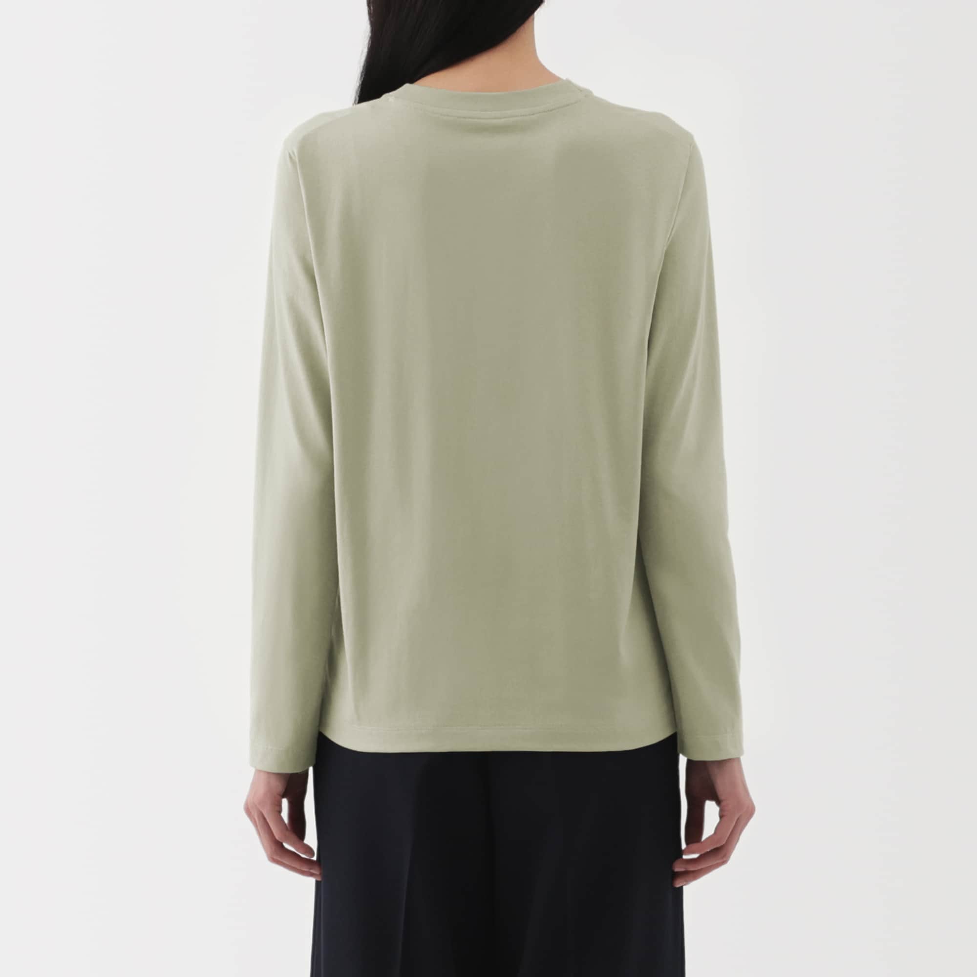 Women's Jersey Crew Neck Long Sleeve T-Shirt - Image 36
