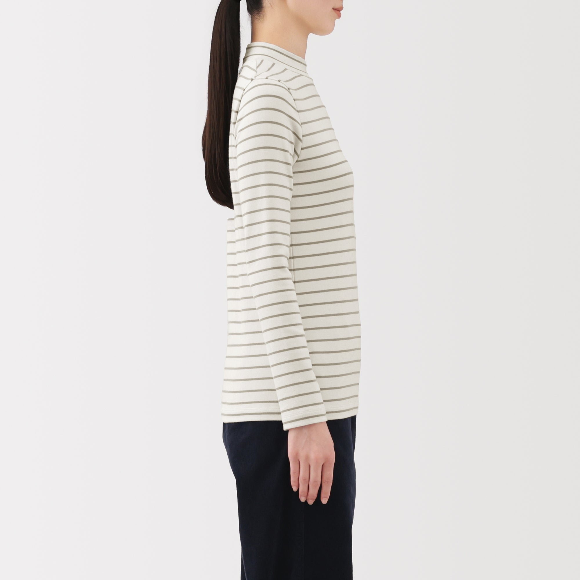 Brushed Mock Neck T-Shirt - Image 19