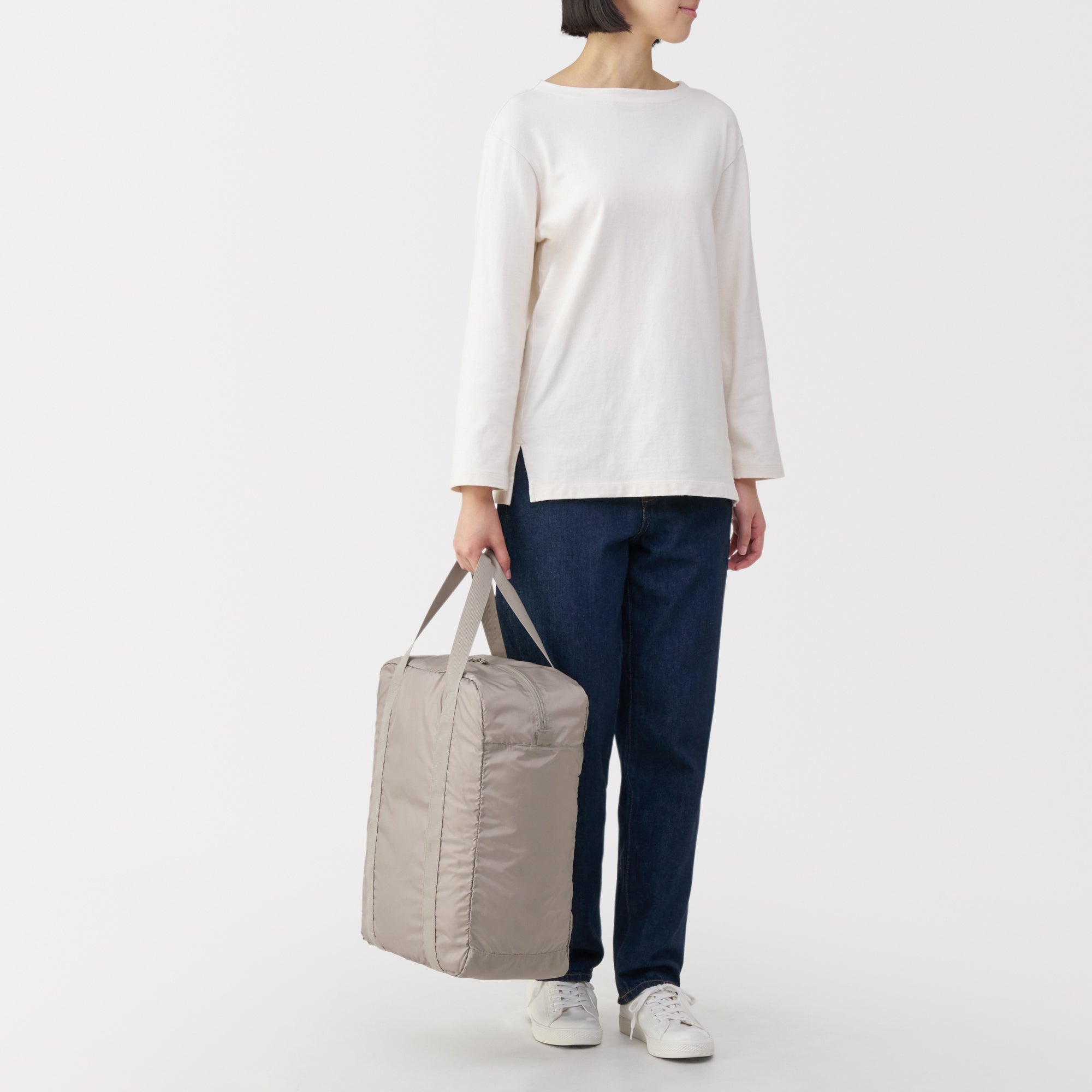 Pocketable Water Repellent Tall Boston Bag