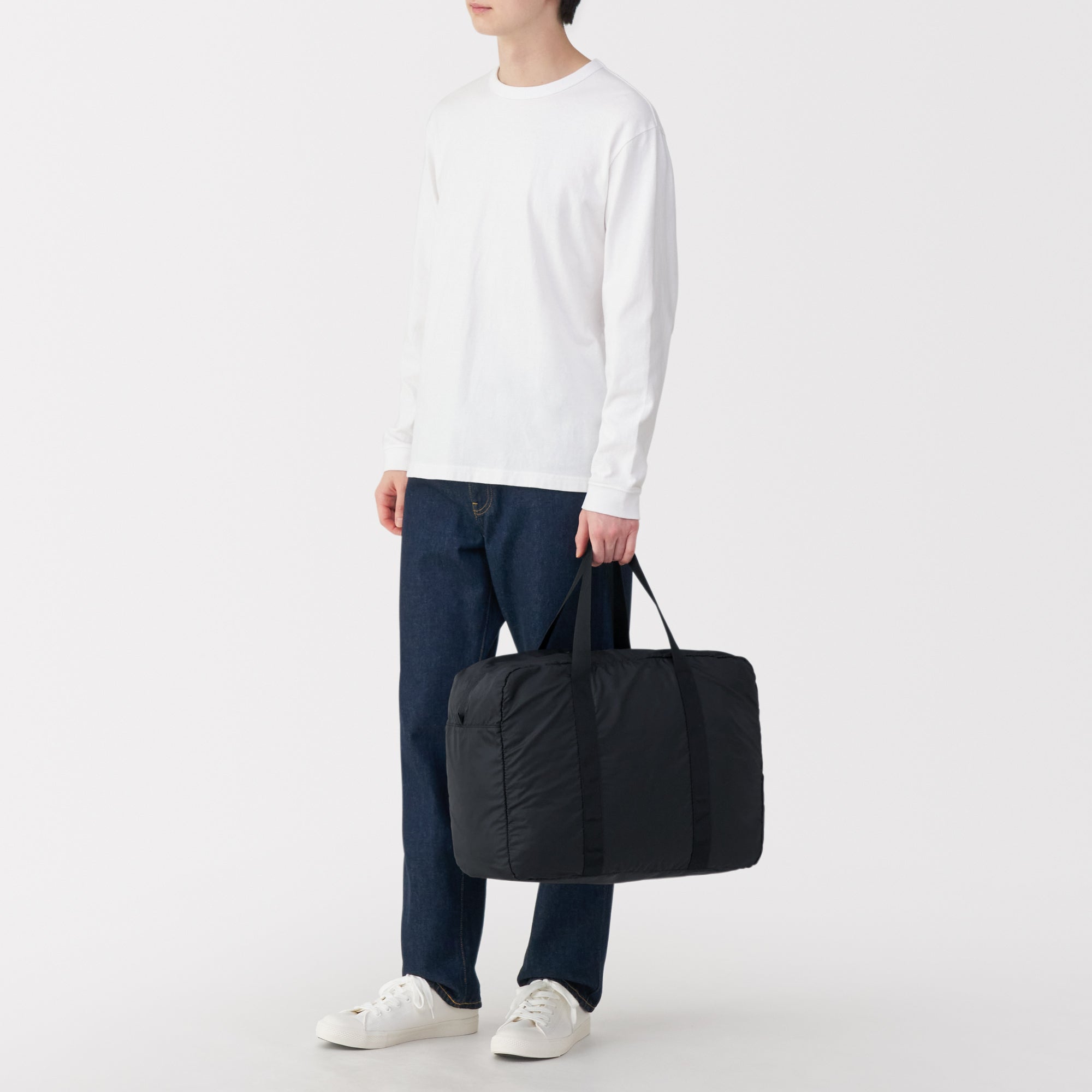 Pocketable Water Repellent Wide Boston Bag - Image 32
