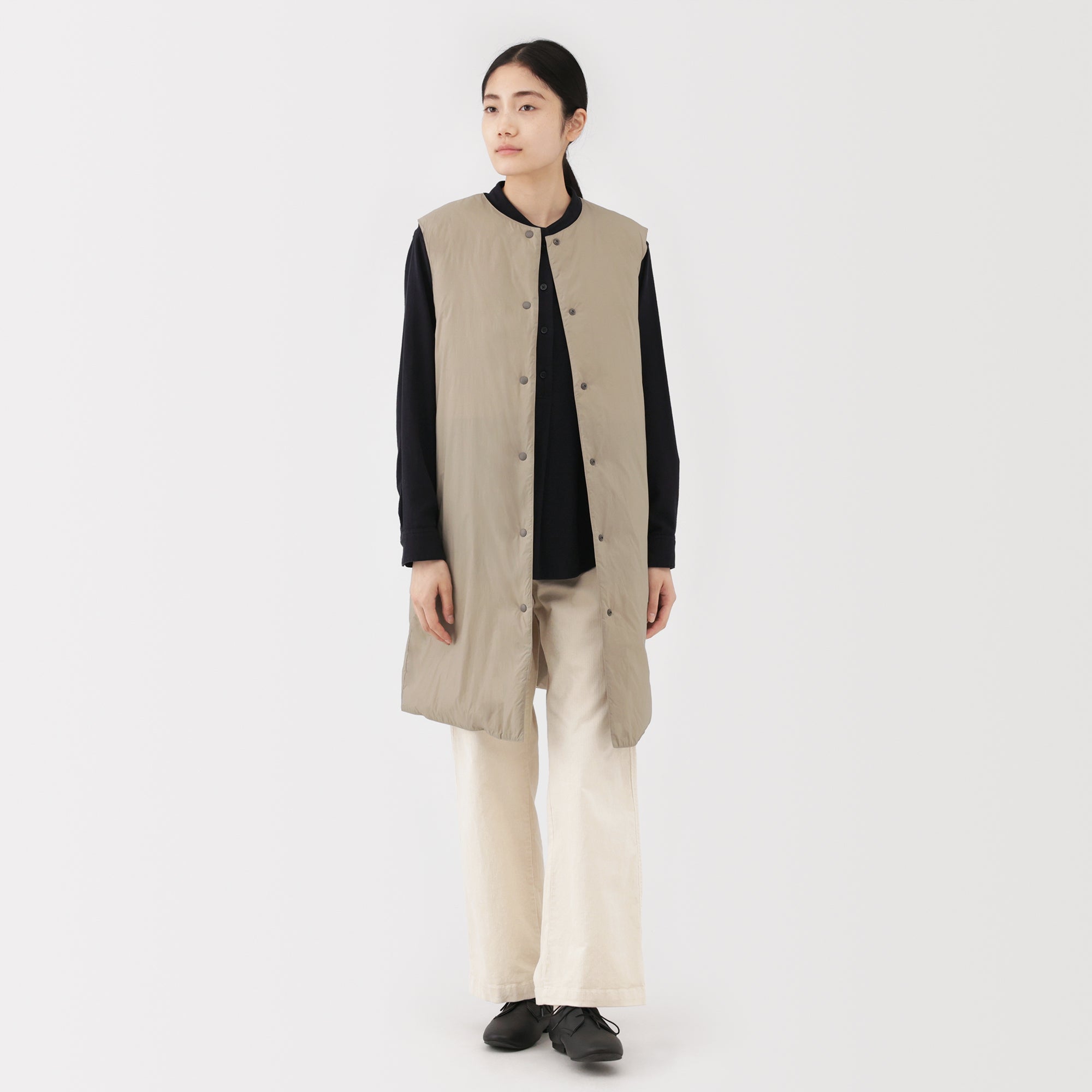 Lightweight Down Long Vest - Image 3
