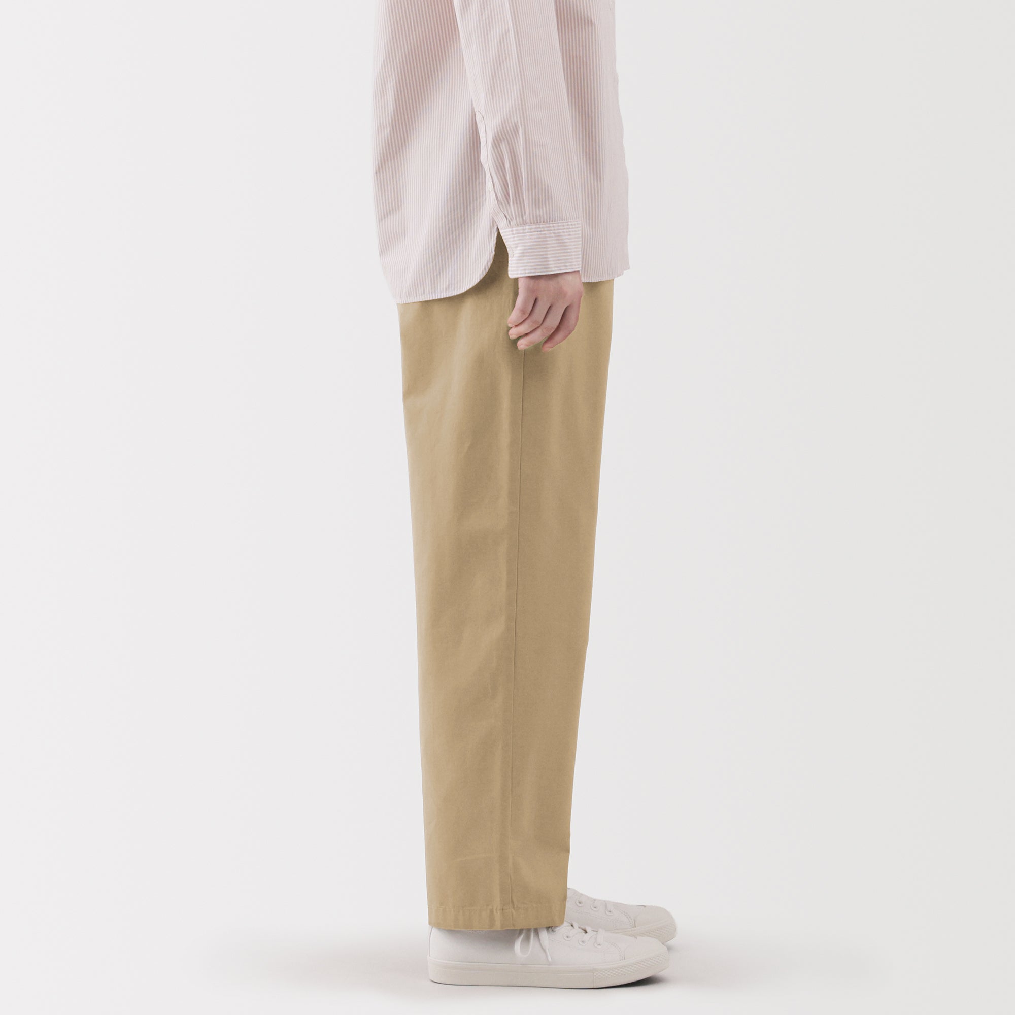 Cotton Easy Tapered Trousers - Image 5