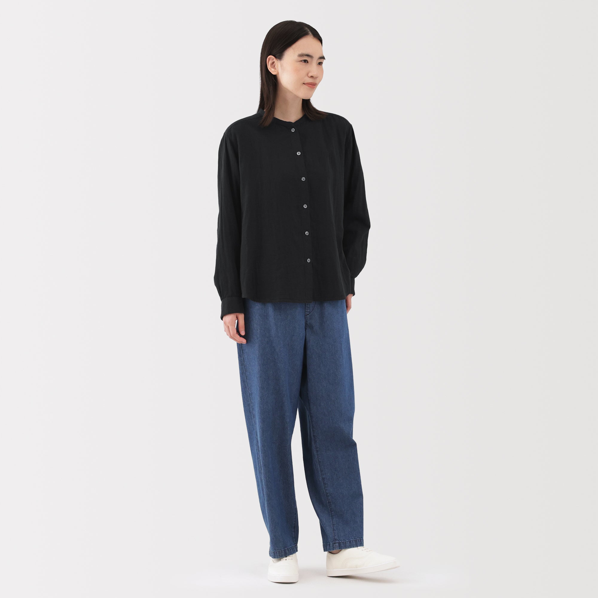 Kapok Blend Double Gauze Blouse - Image 13