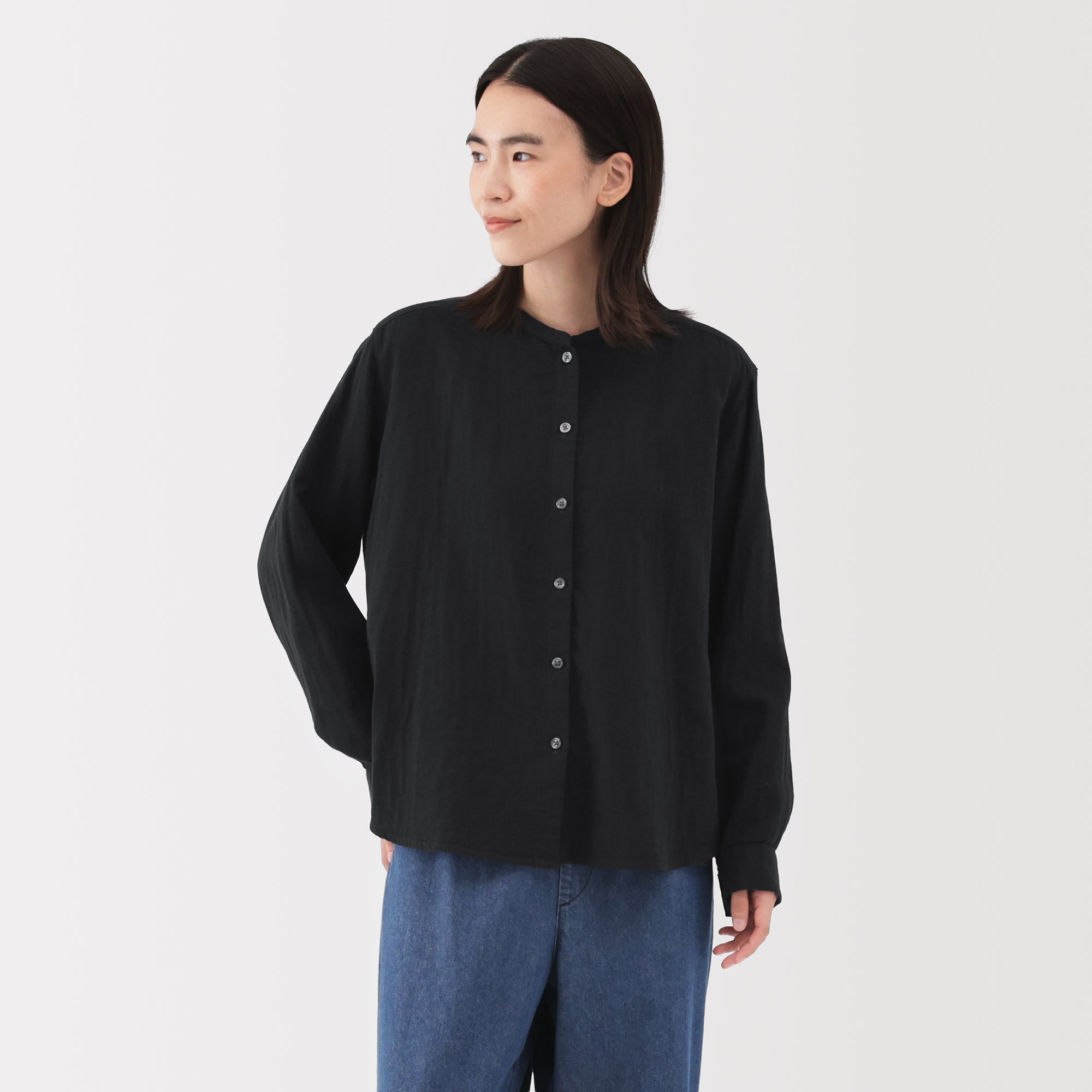 Kapok Blend Double Gauze Blouse - Image 12