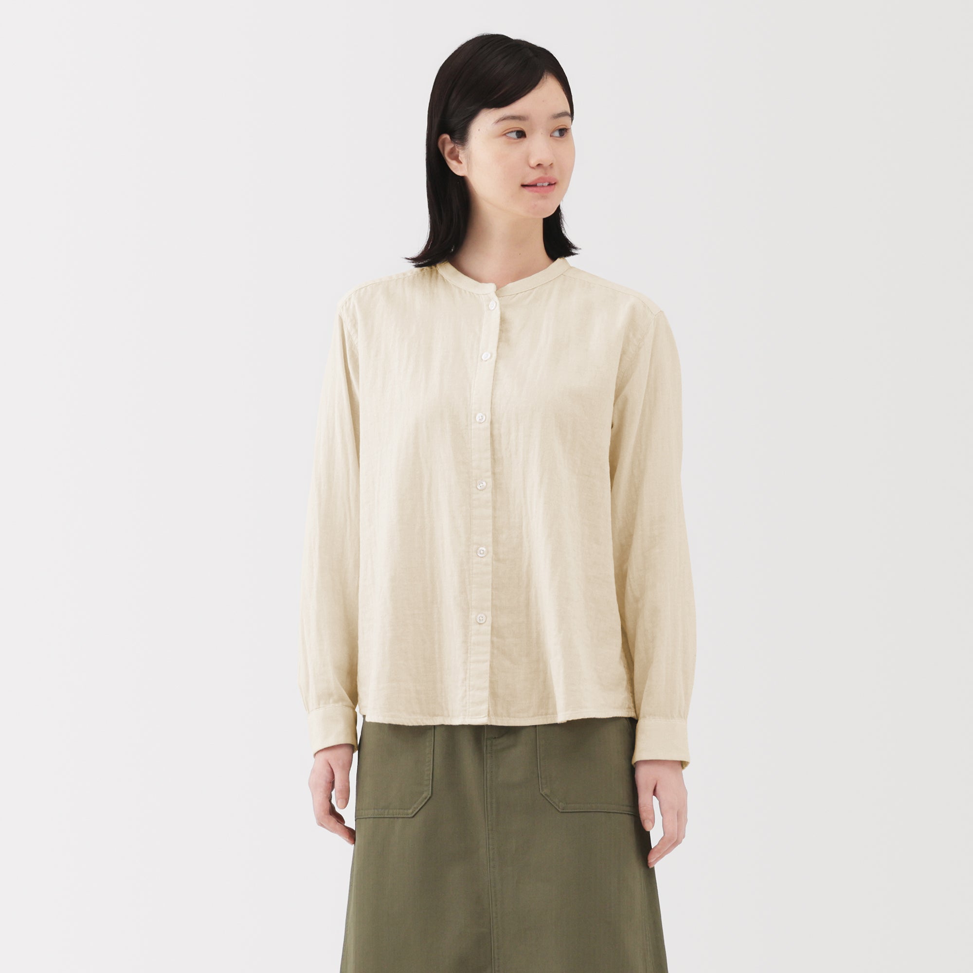 Kapok Blend Double Gauze Blouse - Image 21