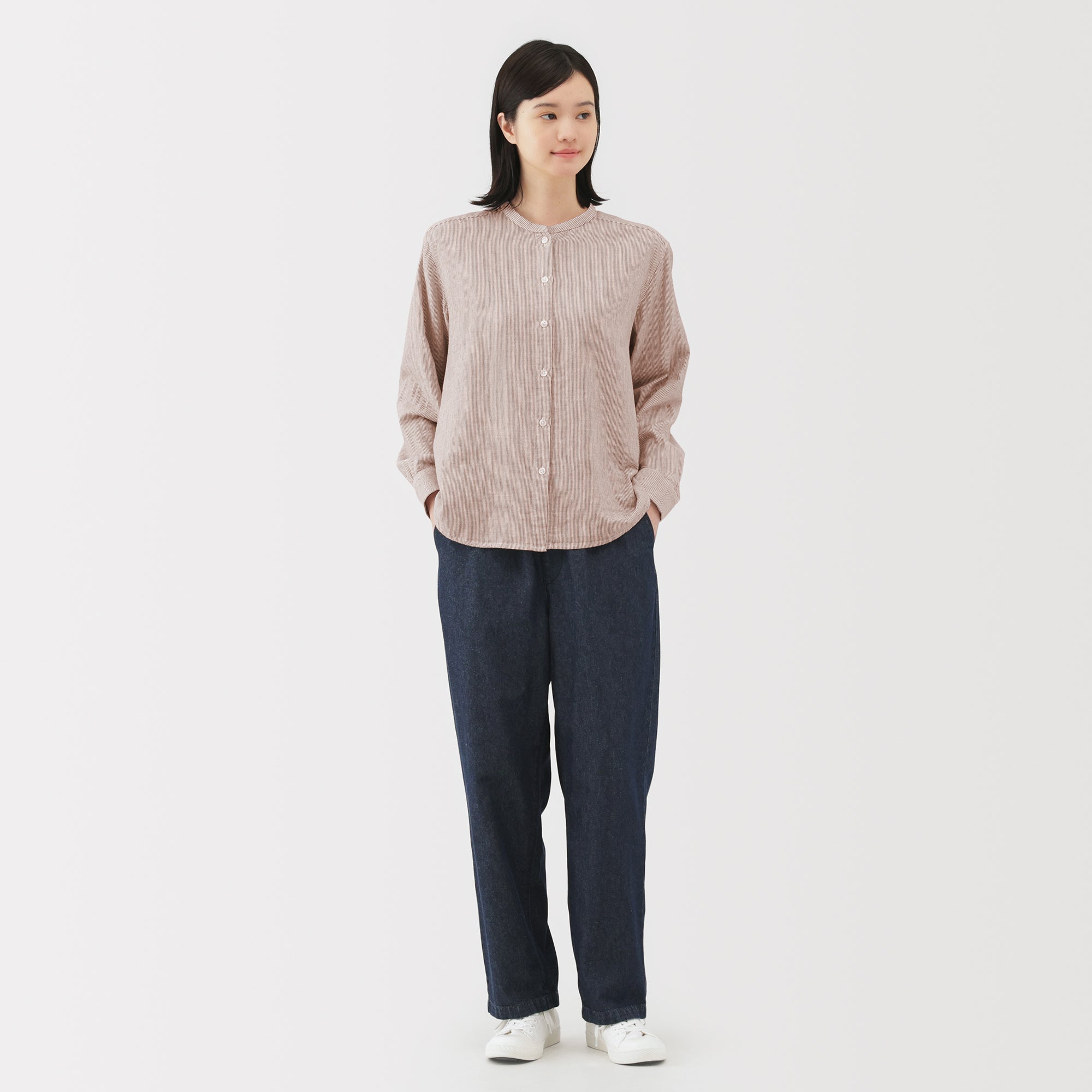 Kapok Blend Double Gauze Blouse - Image 4
