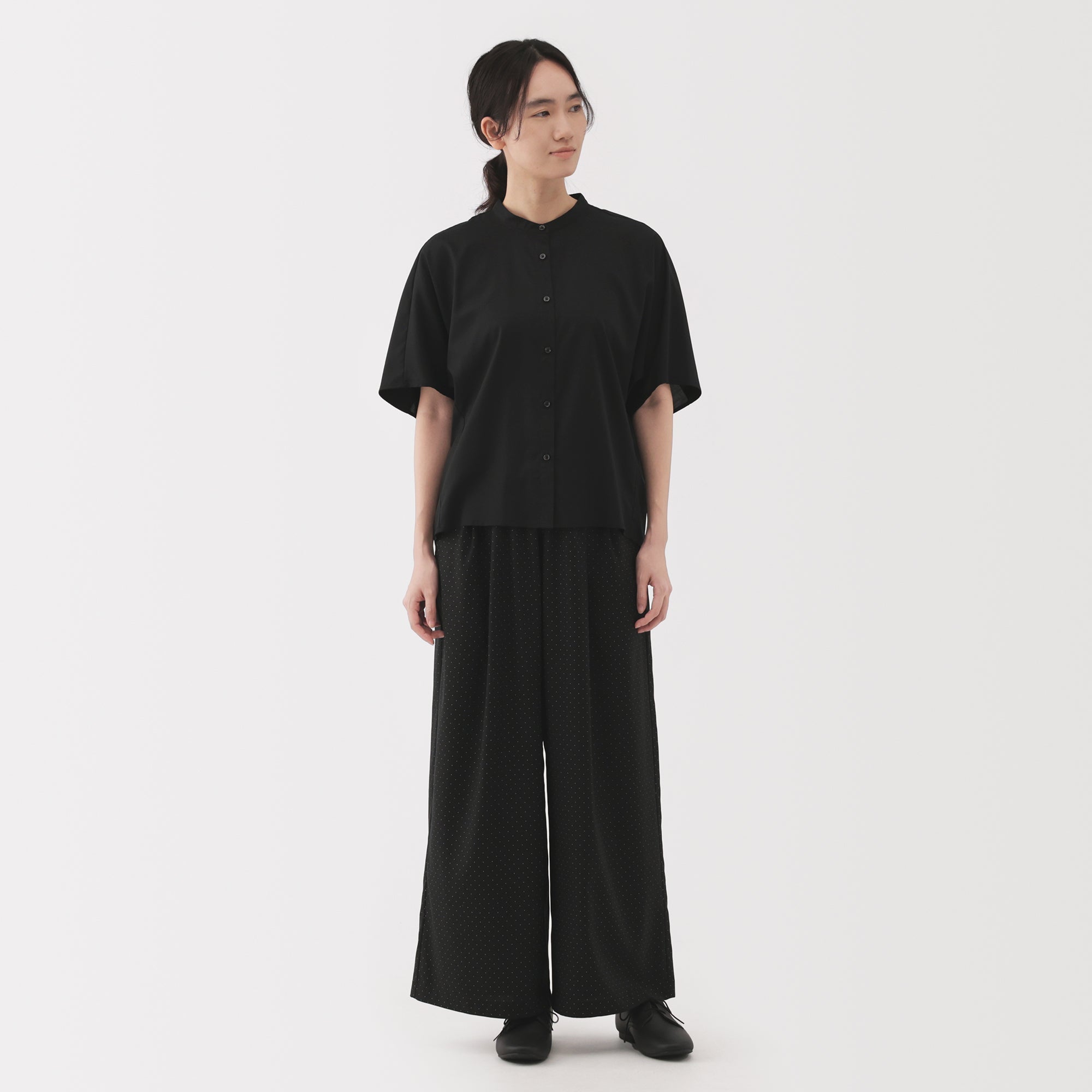 Lyocell Blend Half-Sleeve Blouse - Image 24