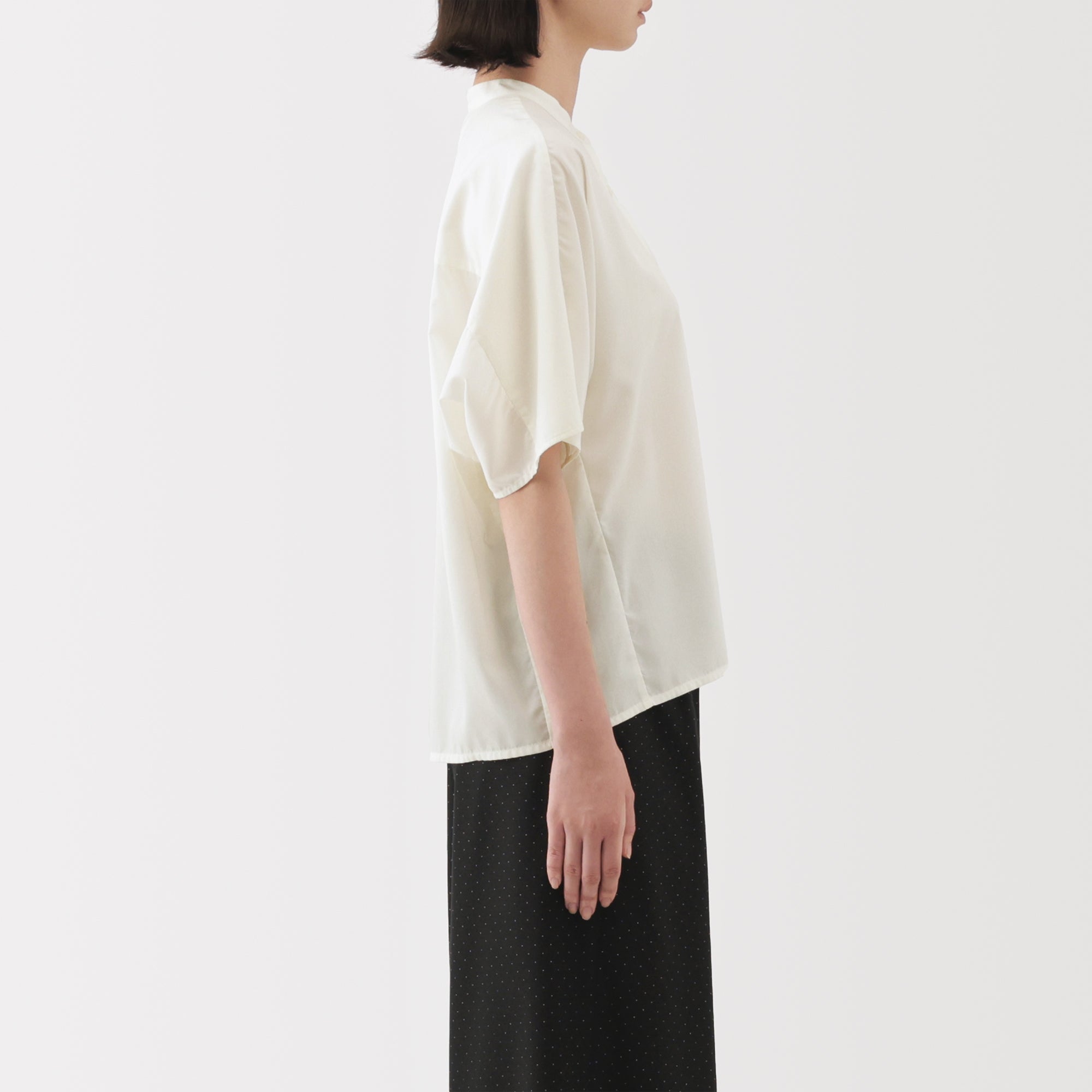 Lyocell Blend Half-Sleeve Blouse - Image 35