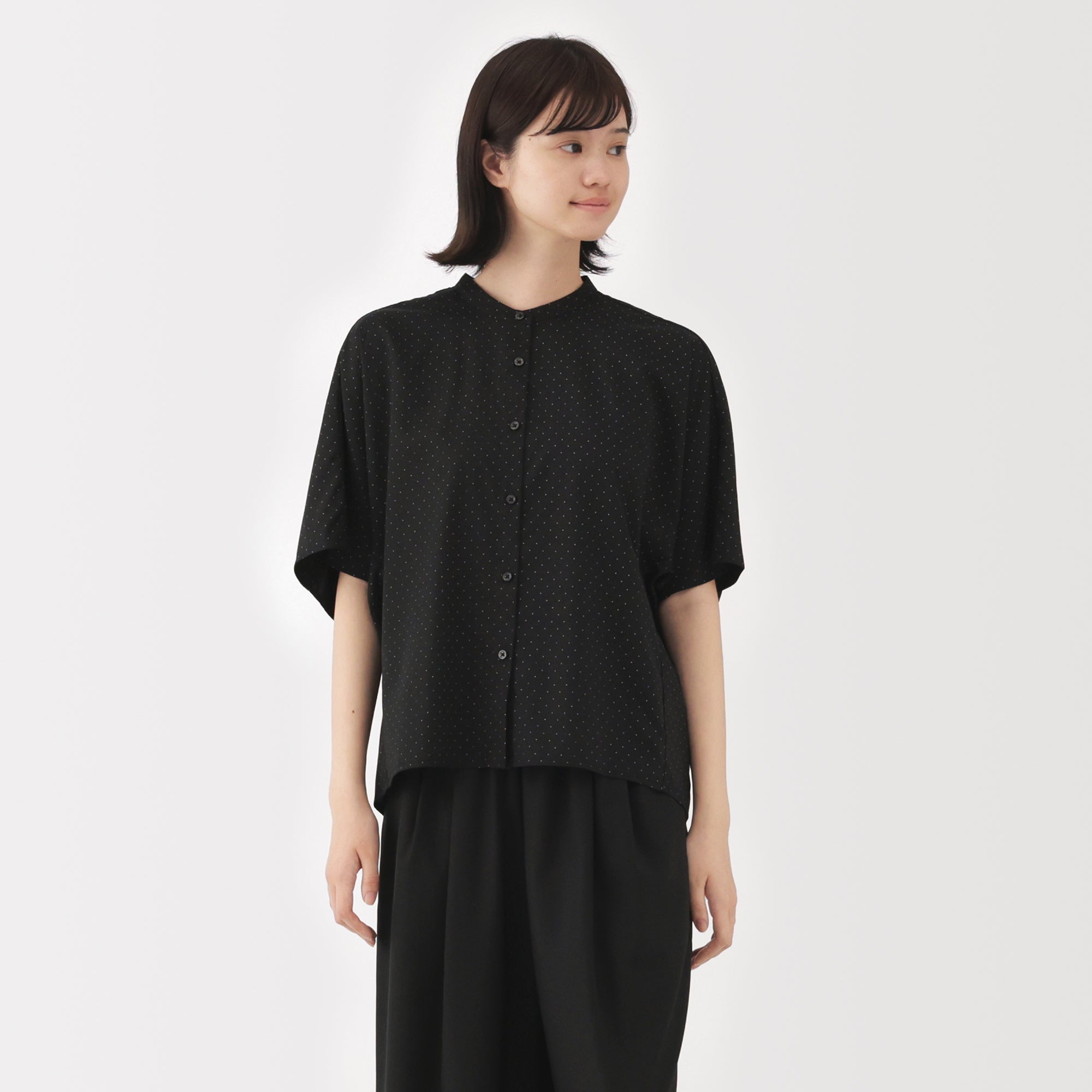 Lyocell Blend Half-Sleeve Blouse - Image 33