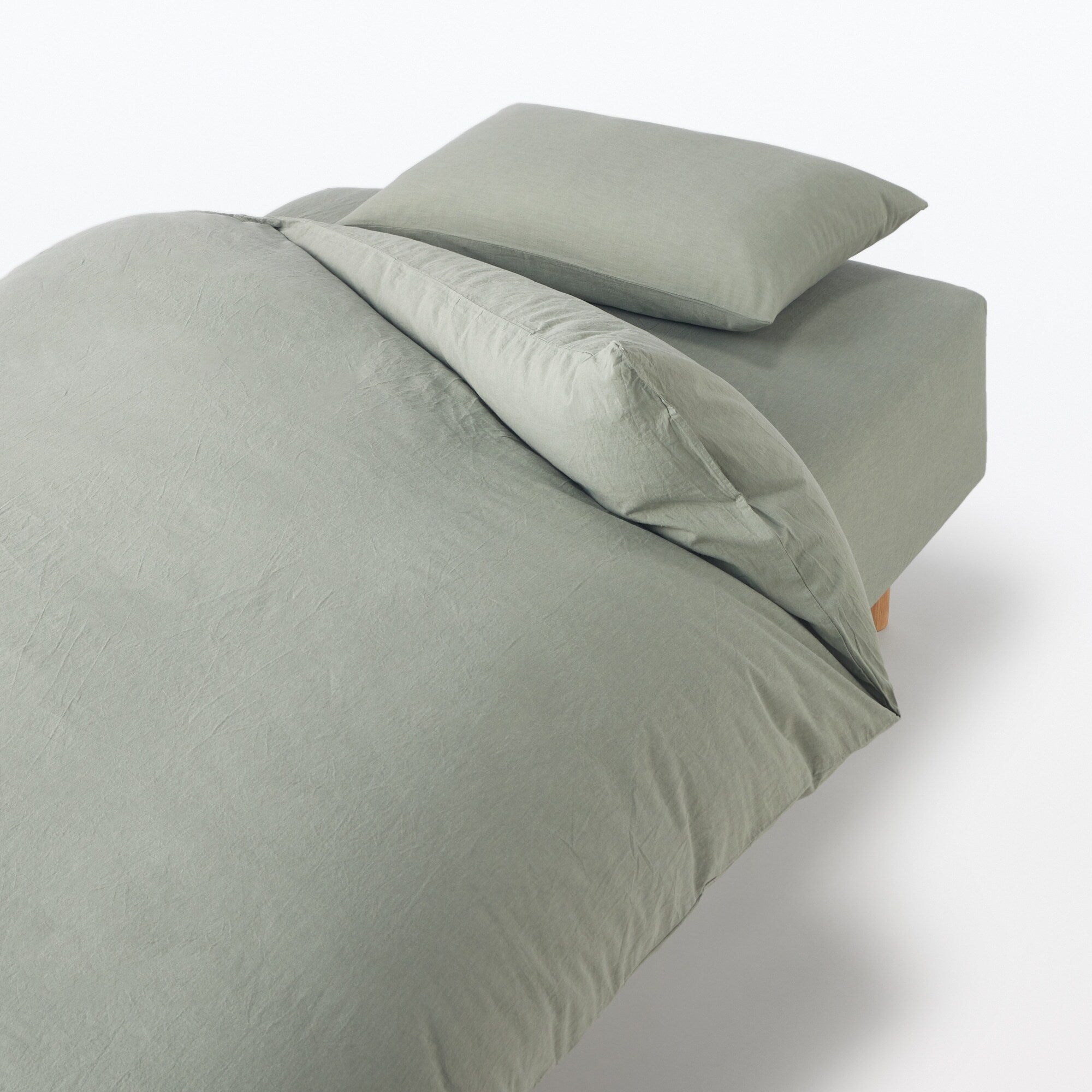 Washed Cotton Fitted Sheet - Image 2