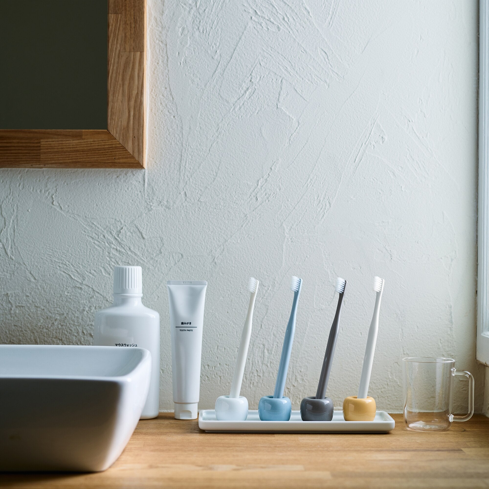 White Porcelain Toothbrush Stand - Image 5