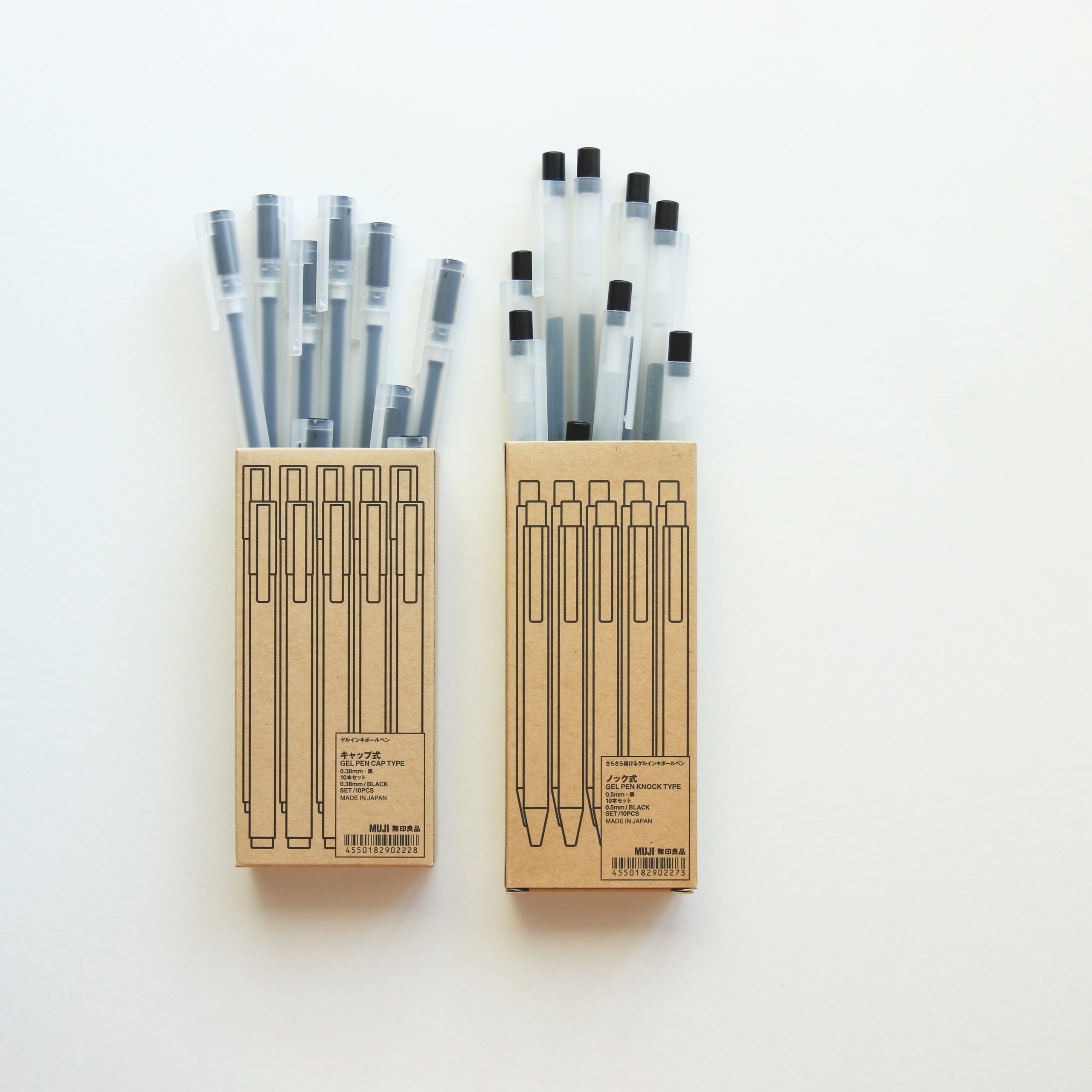 Gel Ink Cap Type Ballpoint Pen 0.5mm 10 Pieces Set - Image 3